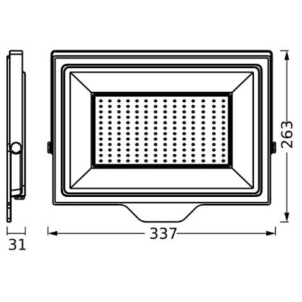 Ledvance - LED Spoljašnji zidni reflektor FLOODLIGHT ESSENTIAL LED/150W/230V IP65
