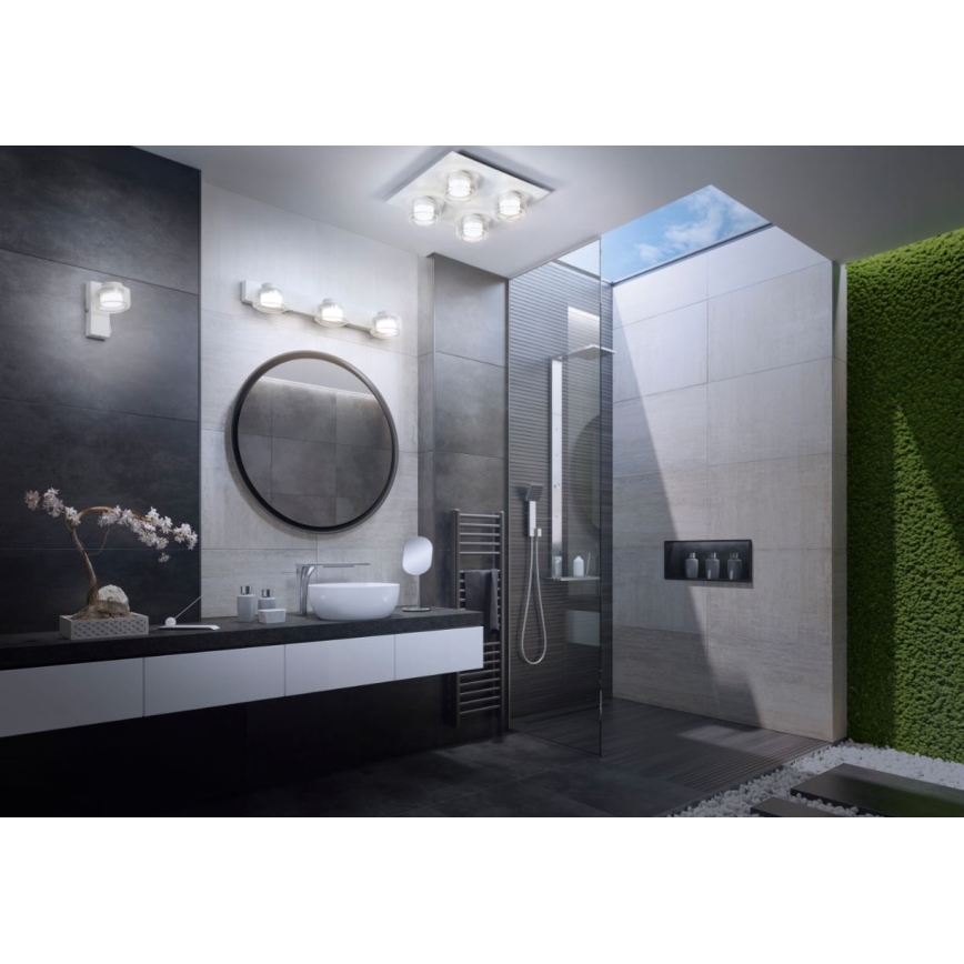 Ledvance - LED Zidna lampa za kupatilo ORBIS FLAME 3xLED/5,5W/230V 3000/4000K IP44 bela