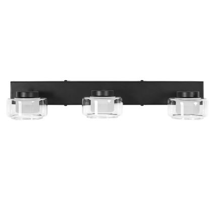 Ledvance - LED Zidna lampa za kupatilo ORBIS FLAME 3xLED/5,5W/230V 3000/4000K IP44 crno