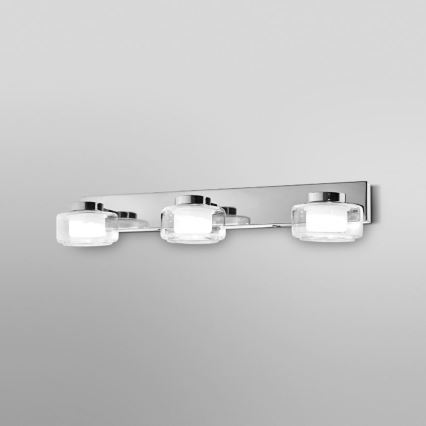 Ledvance - LED Zidna lampa za kupatilo ORBIS FLAME 3xLED/5,5W/230V 3000/4000K IP44 krom