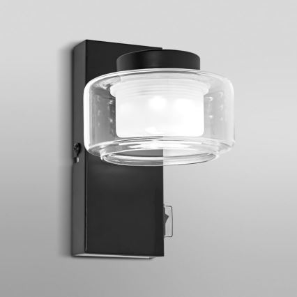 Ledvance - LED Zidna lampa za kupatilo ORBIS FLAME LED/5,5W/230V 3000/4000K IP44 crno