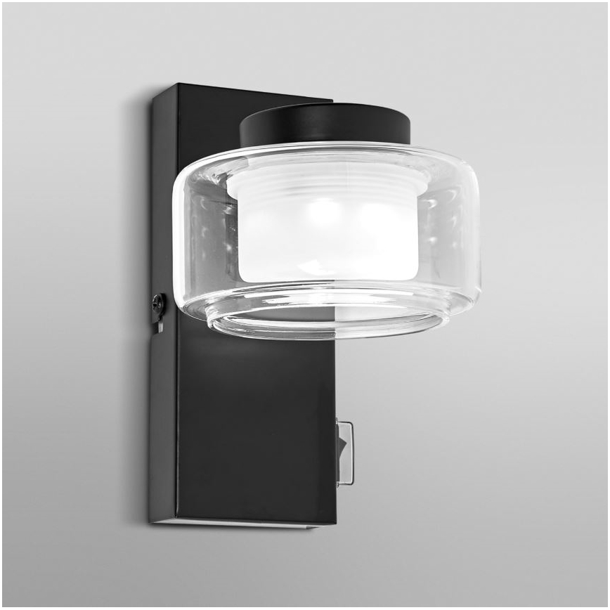 Ledvance - LED Zidna lampa za kupatilo ORBIS FLAME LED/5,5W/230V 3000/4000K IP44 crno