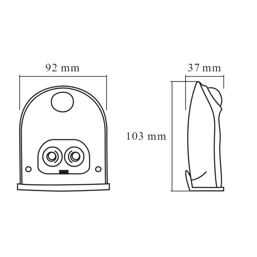 Ledvance - LED Zidno spoljašnje osvetljenje sa senzorom DOORLED LED/1W/3xAA IP54