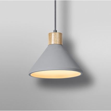 Ledvance - Luster na sajli DECOR CONCRETE 1xE27/15W/230V pr. 22 cm beton sivo