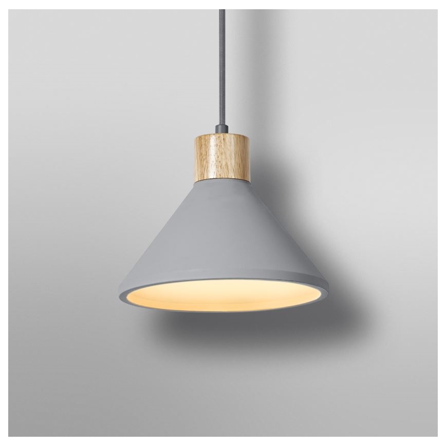 Ledvance - Luster na sajli DECOR CONCRETE 1xE27/15W/230V pr. 22 cm beton sivo