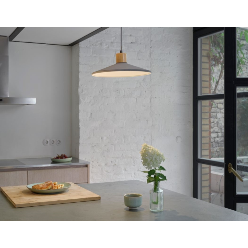 Ledvance - Luster na sajli DECOR CONCRETE 1xE27/15W/230V pr. 32 cm beton sivo