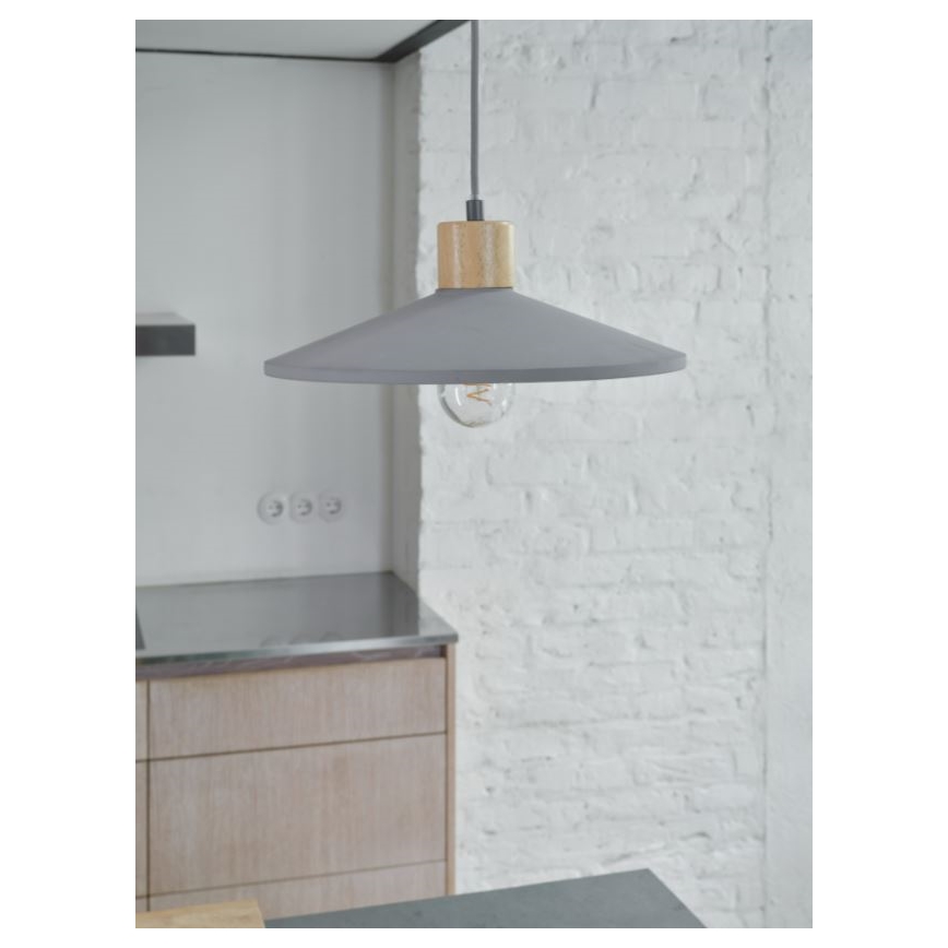 Ledvance - Luster na sajli DECOR CONCRETE 1xE27/15W/230V pr. 32 cm beton sivo