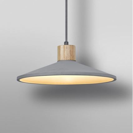 Ledvance - Luster na sajli DECOR CONCRETE 1xE27/15W/230V pr. 32 cm beton sivo