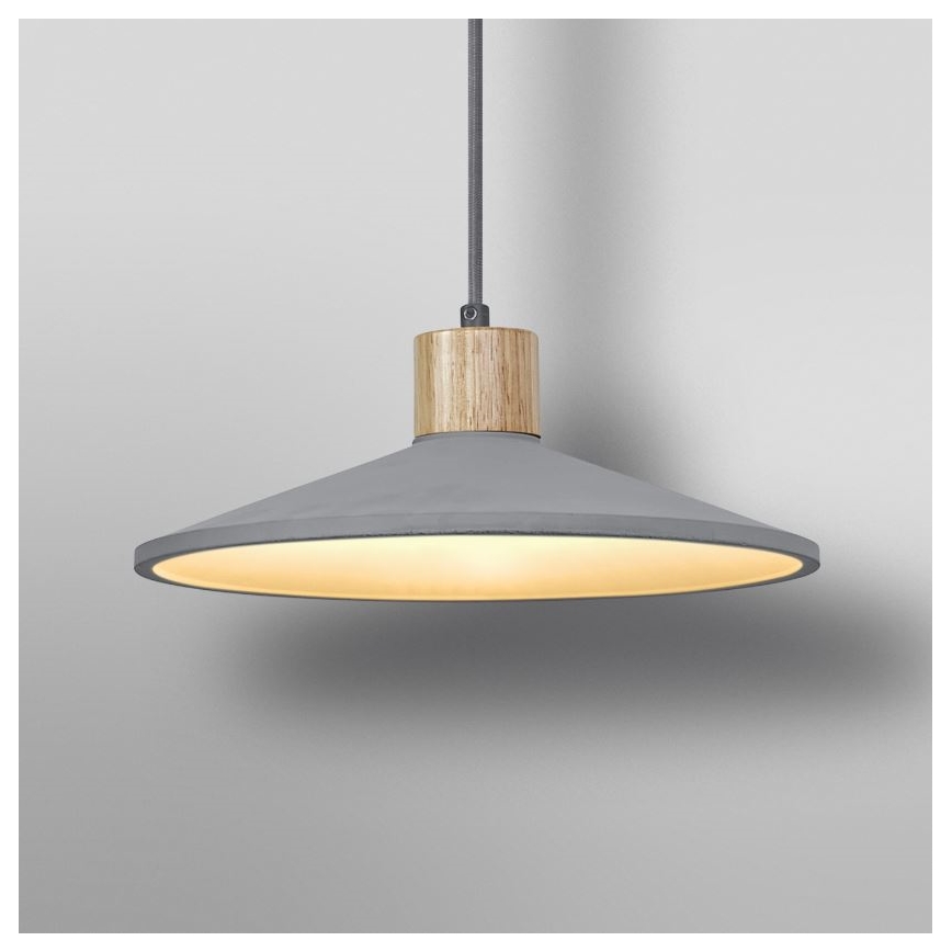 Ledvance - Luster na sajli DECOR CONCRETE 1xE27/15W/230V pr. 32 cm beton sivo