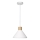 Ledvance - Luster na sajli DECOR PLASTER 1xE27/25W/230V pr. 22 cm gips bela