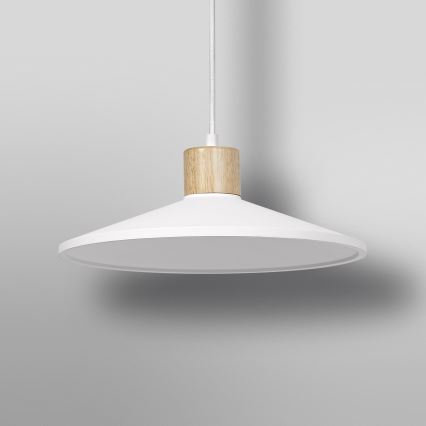 Ledvance - Luster na sajli DECOR PLASTER 1xE27/25W/230V pr. 32 cm gips bela