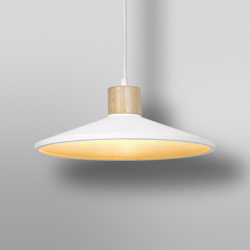 Ledvance - Luster na sajli DECOR PLASTER 1xE27/25W/230V pr. 32 cm gips bela