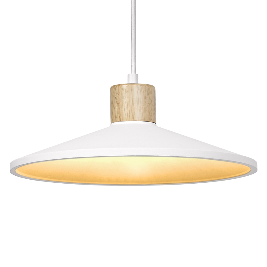 Ledvance - Luster na sajli DECOR PLASTER 1xE27/25W/230V pr. 32 cm gips bela