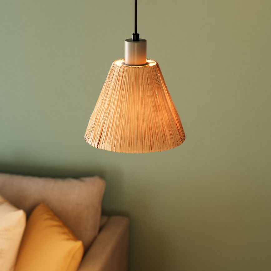 Ledvance - Luster na sajli DECOR RAFFIA 1xE27/15W/230V rafija