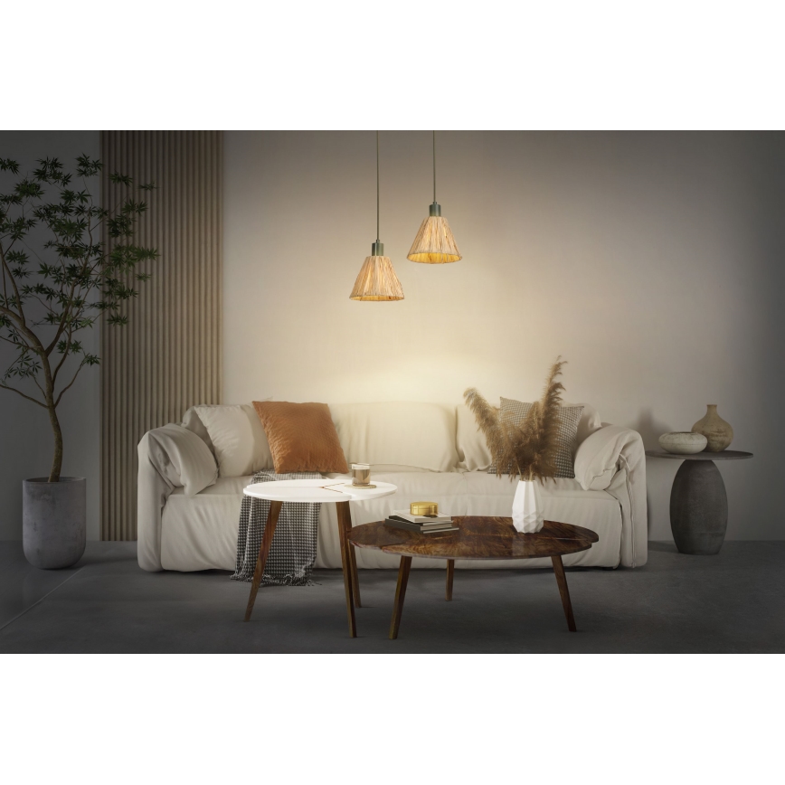 Ledvance - Luster na sajli DECOR RAFFIA 1xE27/15W/230V rafija