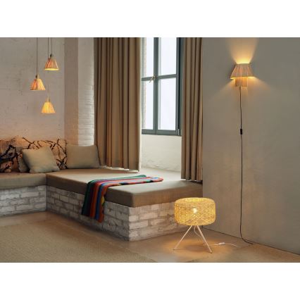 Ledvance - Luster na sajli DECOR RAFFIA 3xE27/15W/230V rafija