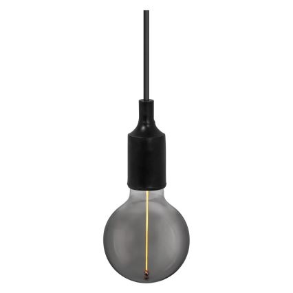 Ledvance - Luster na sajli PENDULUM BELL 1xE27/15W/230V crno