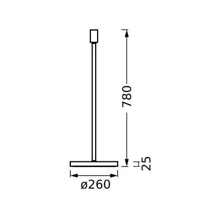Ledvance - Noga lampe DECOR STICK 1xE27/40W/230V antracit