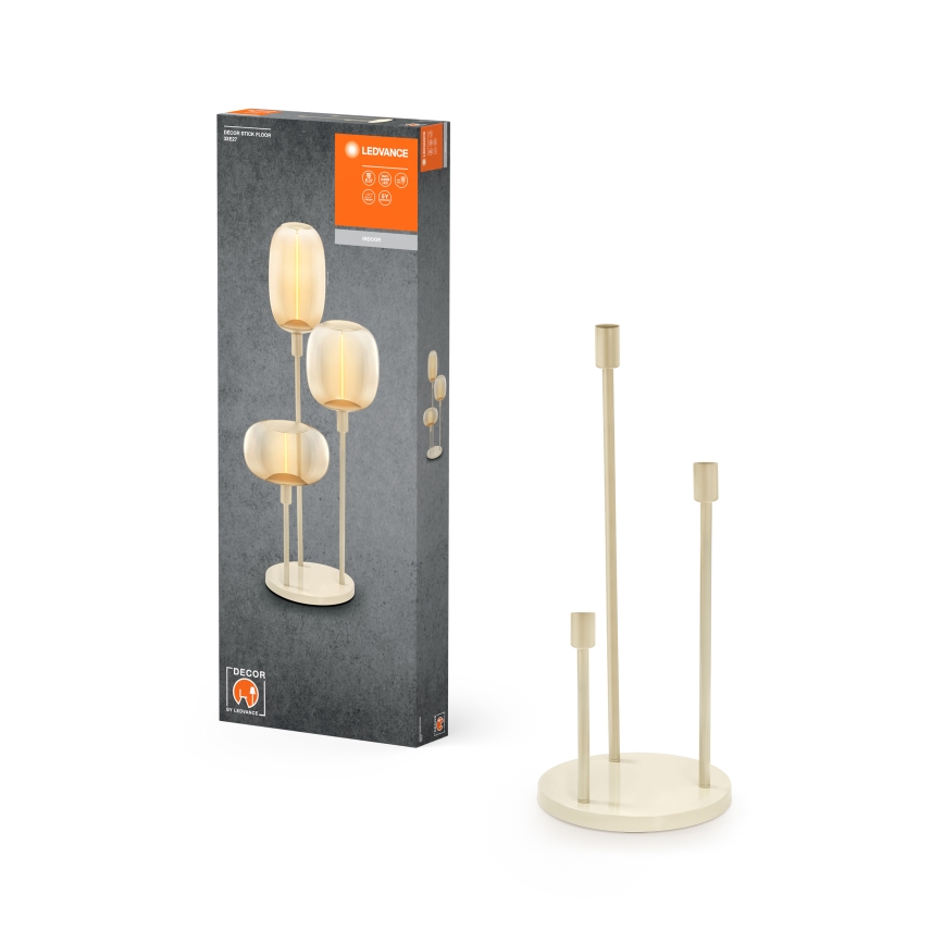 Ledvance - Noga lampe DECOR STICK 3xE27/40W/230V bež