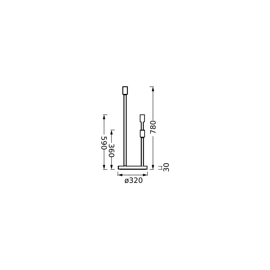 Ledvance - Noga lampe DECOR STICK 3xE27/40W/230V bež
