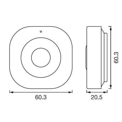 Ledvance - Pametni senzor pokreta SMART+ 3,7V 500 mAh Wi-fi