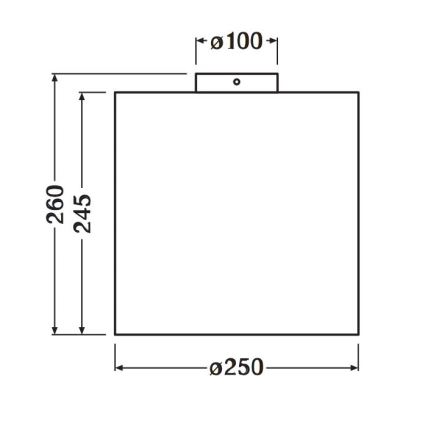 Ledvance - Plafonjera DECOR CARDBOARD 1xE27/15W/230V pr. 25 cm