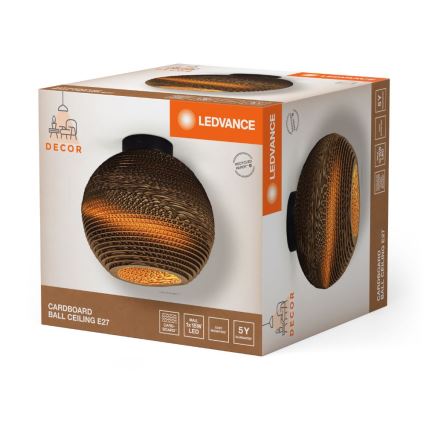 Ledvance - Plafonjera DECOR CARDBOARD 1xE27/15W/230V pr. 26 cm