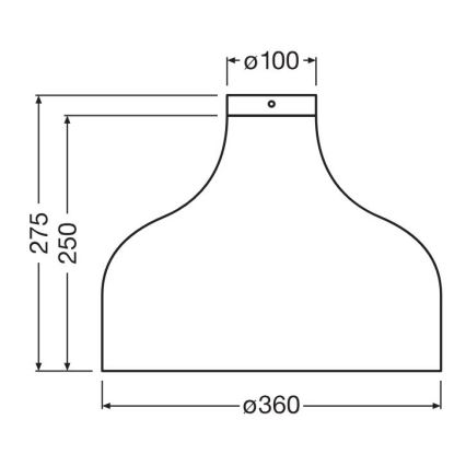 Ledvance - Plafonjera DECOR CARDBOARD 1xE27/15W/230V pr. 36 cm