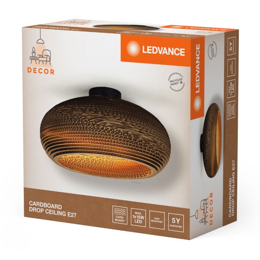 Ledvance - Plafonjera DECOR CARDBOARD 1xE27/15W/230V pr. 40 cm