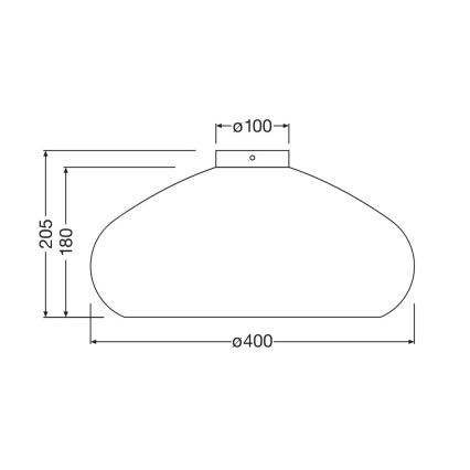 Ledvance - Plafonjera DECOR CARDBOARD 1xE27/15W/230V pr. 40 cm