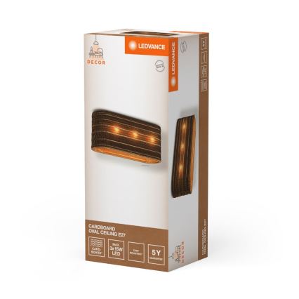 Ledvance - Plafonjera DECOR CARDBOARD 3xE27/15W/230V