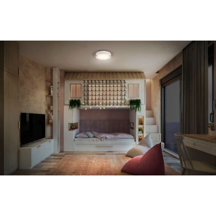 Ledvance - Plafonjera ORBIS MADRID 2xE27/10W/230V bela