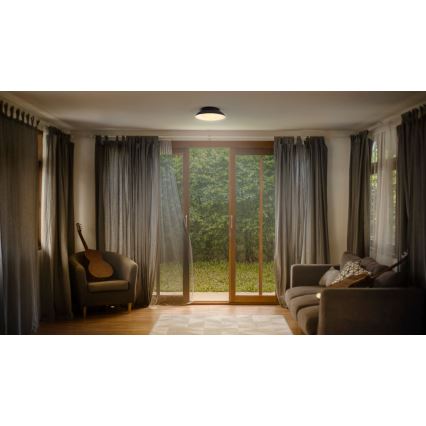Ledvance - Plafonjera ORBIS MILAN 2xE27/10W/230V crno
