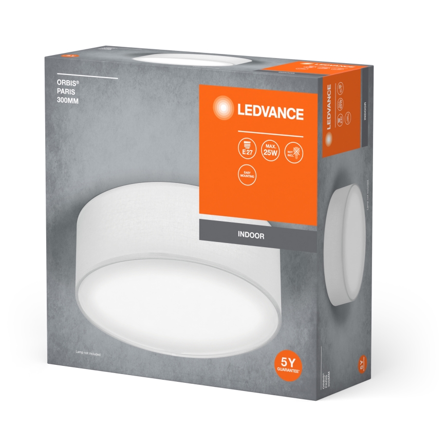 Ledvance - Plafonjera ORBIS PARIS 1xE27/25W/230V bela