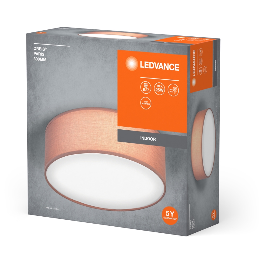 Ledvance - Plafonjera ORBIS PARIS 1xE27/25W/230V braon