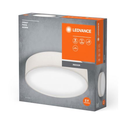 Ledvance - Plafonjera ORBIS PARIS 2xE27/25W/230V kremasta