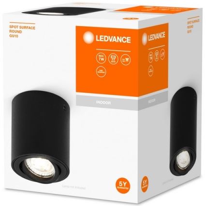 Ledvance - Reflektorska lampa SPOT 1xGU10/7W/230V crno