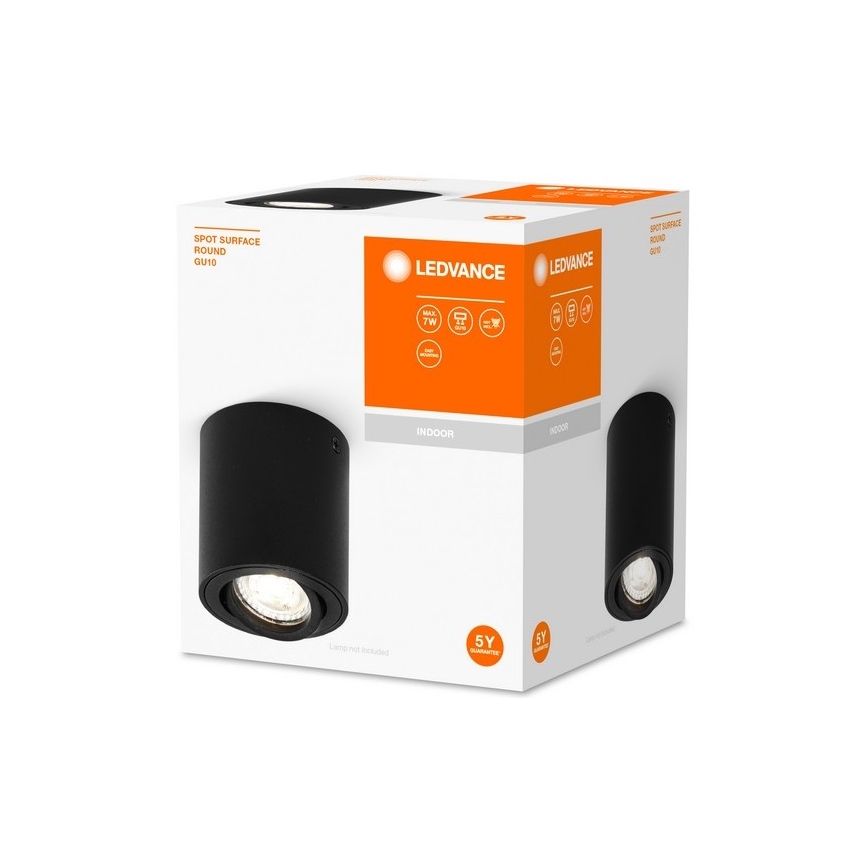 Ledvance - Reflektorska lampa SPOT 1xGU10/7W/230V crno
