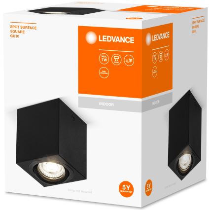 Ledvance - Reflektorska lampa SPOT 1xGU10/7W/230V crno