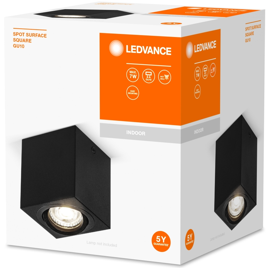 Ledvance - Reflektorska lampa SPOT 1xGU10/7W/230V crno