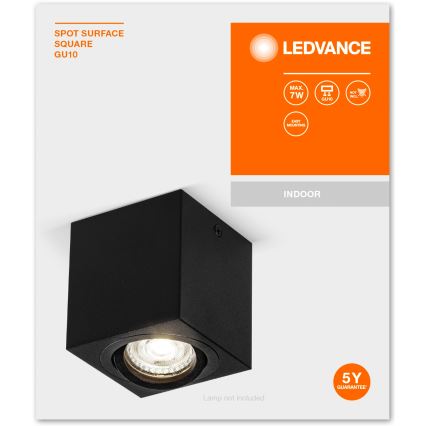 Ledvance - Reflektorska lampa SPOT 1xGU10/7W/230V crno