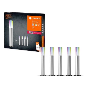 Ledvance - Set 5x LED RGBW Prigušiva vanjska lampa SMART+ GARDENPOLE LED/6W/230V IP44