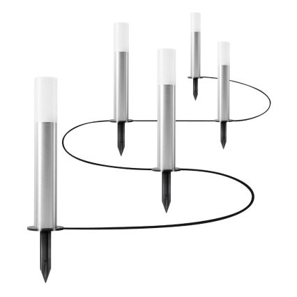 Ledvance - Set 5x LED RGBW Prigušiva vanjska lampa SMART+ GARDENPOLE LED/6W/230V IP44