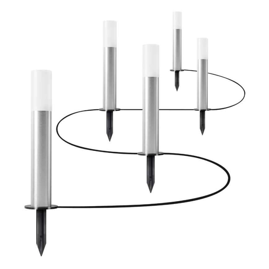 Ledvance - Set 5x LED RGBW Prigušiva vanjska lampa SMART+ GARDENPOLE LED/6W/230V IP44