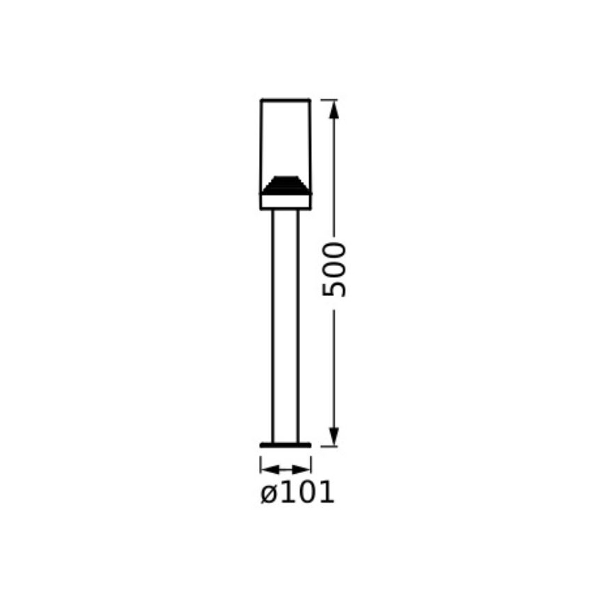 Ledvance - Spoljašnja lampa AMBER 1xE27/20W/230V IP44