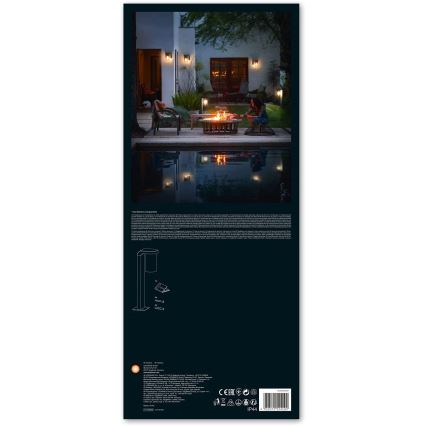 Ledvance - Spoljašnja lampa CASCADE 1xE27/25W/230V IP44 50 cm