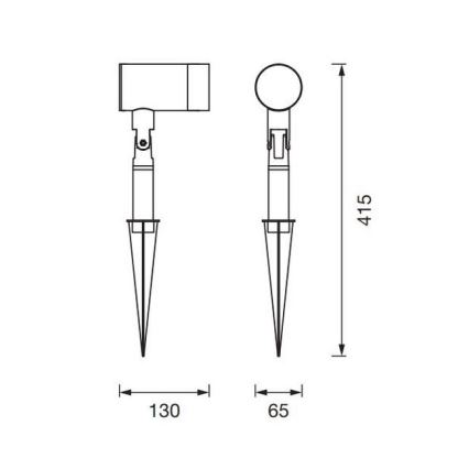 Ledvance - Spoljašnja lampa ENDURA CLASSIC 1xGU10/35W/230V IP54