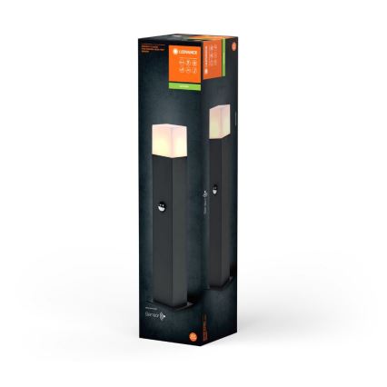 Ledvance - Spoljašnja lampa sa senzorom FIGO SQUARE 1xE27/20W/230V IP44
