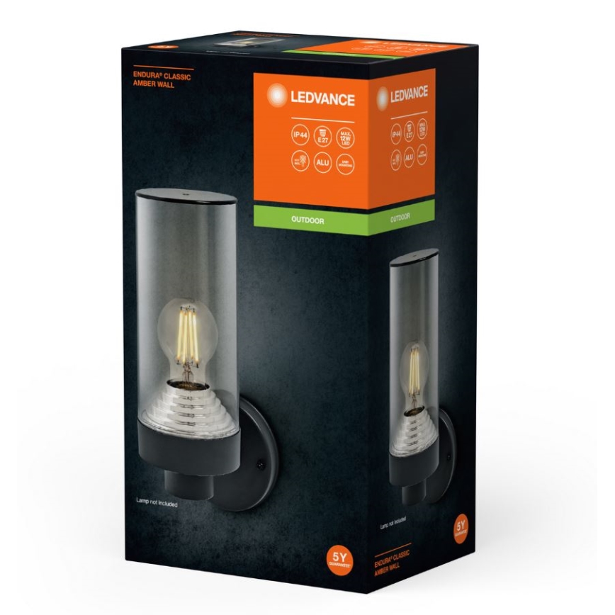 Ledvance - Spoljašnja zidna lampa AMBER 1xE27/20W/230V IP44