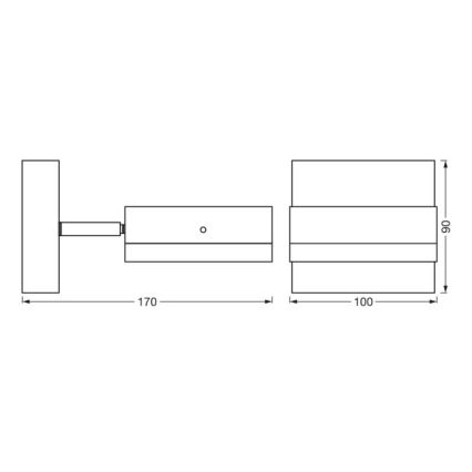 Ledvance - Spoljašnja zidna lampa ENDURA CLASSIC 1xGX53/12W/230V IP44